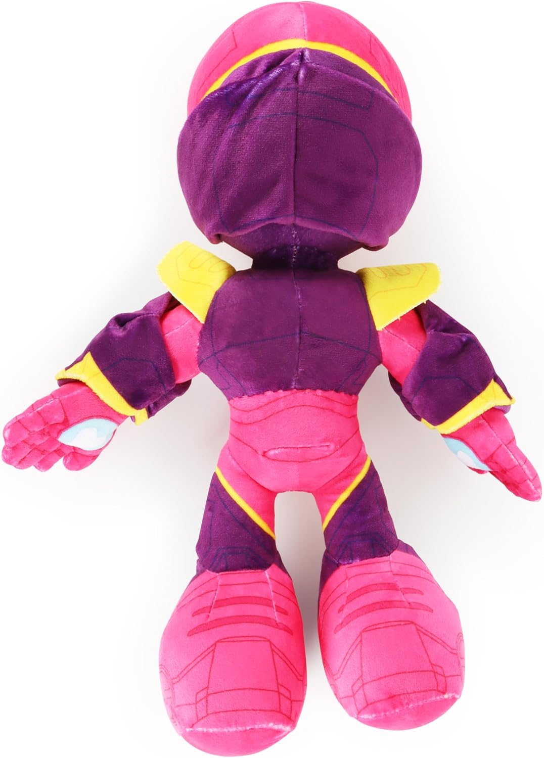 Jay Franco Marvel Kids Plush Pillow Buddy - Ultra-Soft Stuffed Plushie & Cozy Pillow, Official Licensed Product, Purple - Iron Man and His Awesome Friends, 17 Inches
