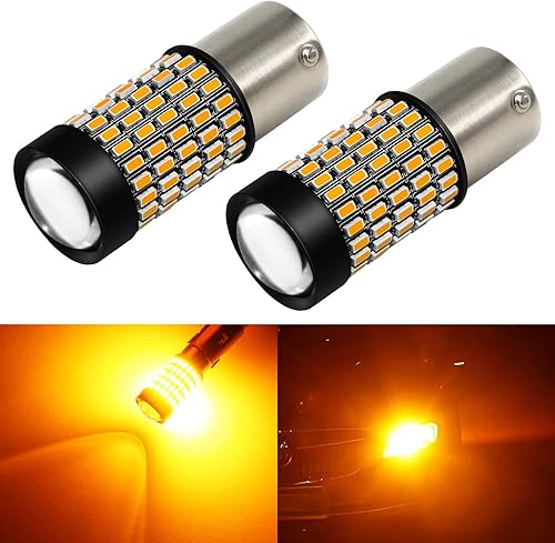 Miniatura 7 de PHINLION 1156 Bombillas LED rojas de freno de 2800 lúmenes, súper brillantes, 3014 103-SMD BA15S 1003 1156 7506 Bombilla LED con proyector para