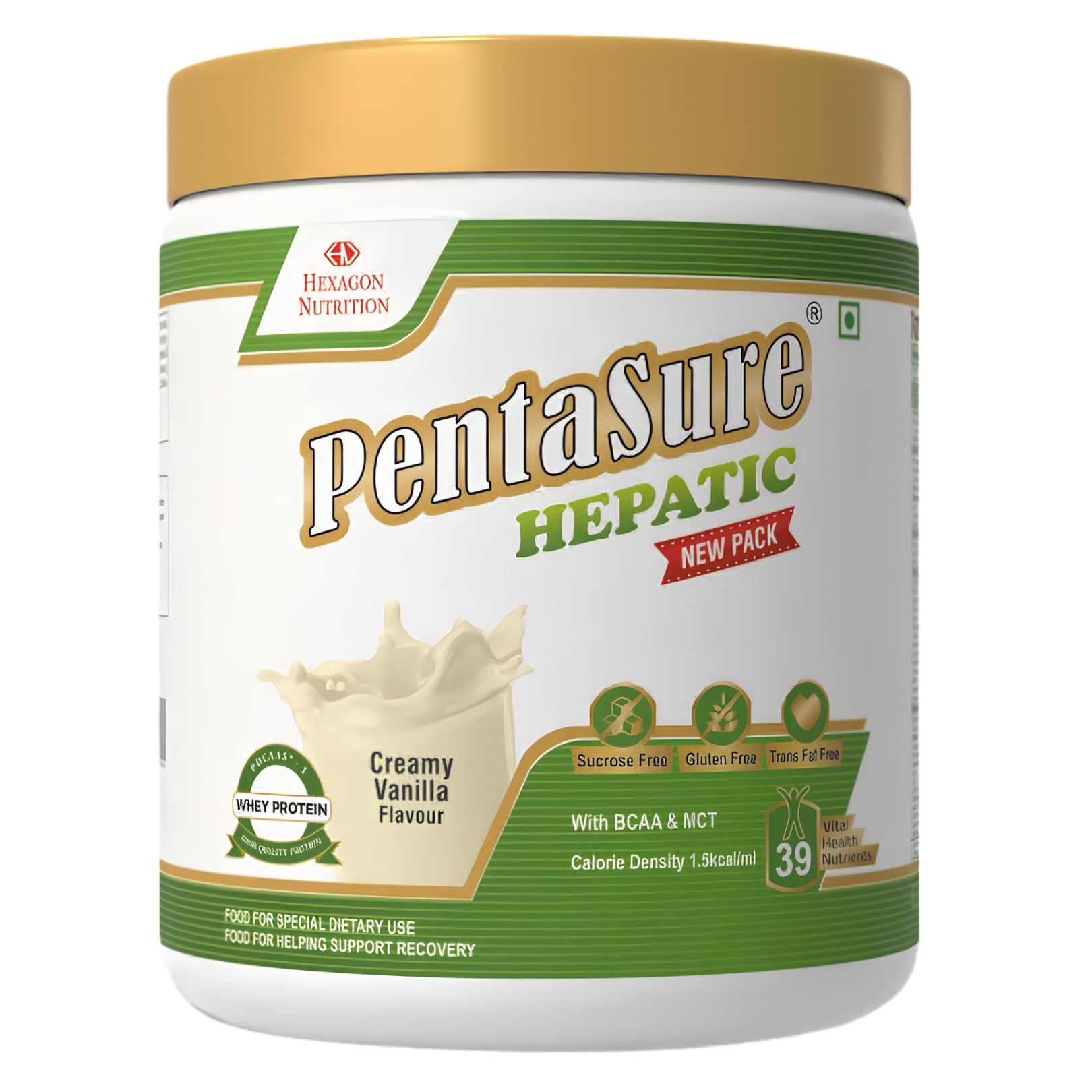 PentaSure Hepatic Liver Care Nutritional Supplement | Vanilla Flavor - 1Kg | BCAA, MCT & Calorie Dense Nutritional Supplement Drink | 17.5g Protein per 100g | Supports Liver Function, Muscle Recovery — Amazon image 8