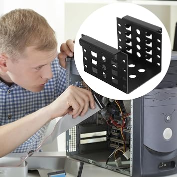 Hard Drive Bay Hard Disk HDD Mounting Rack Bracket for Hard .5 Inch Hard Drive Bracket Tray for Hard Drive Hard Drive Cage Computer Accessory Cage for Hard Drive