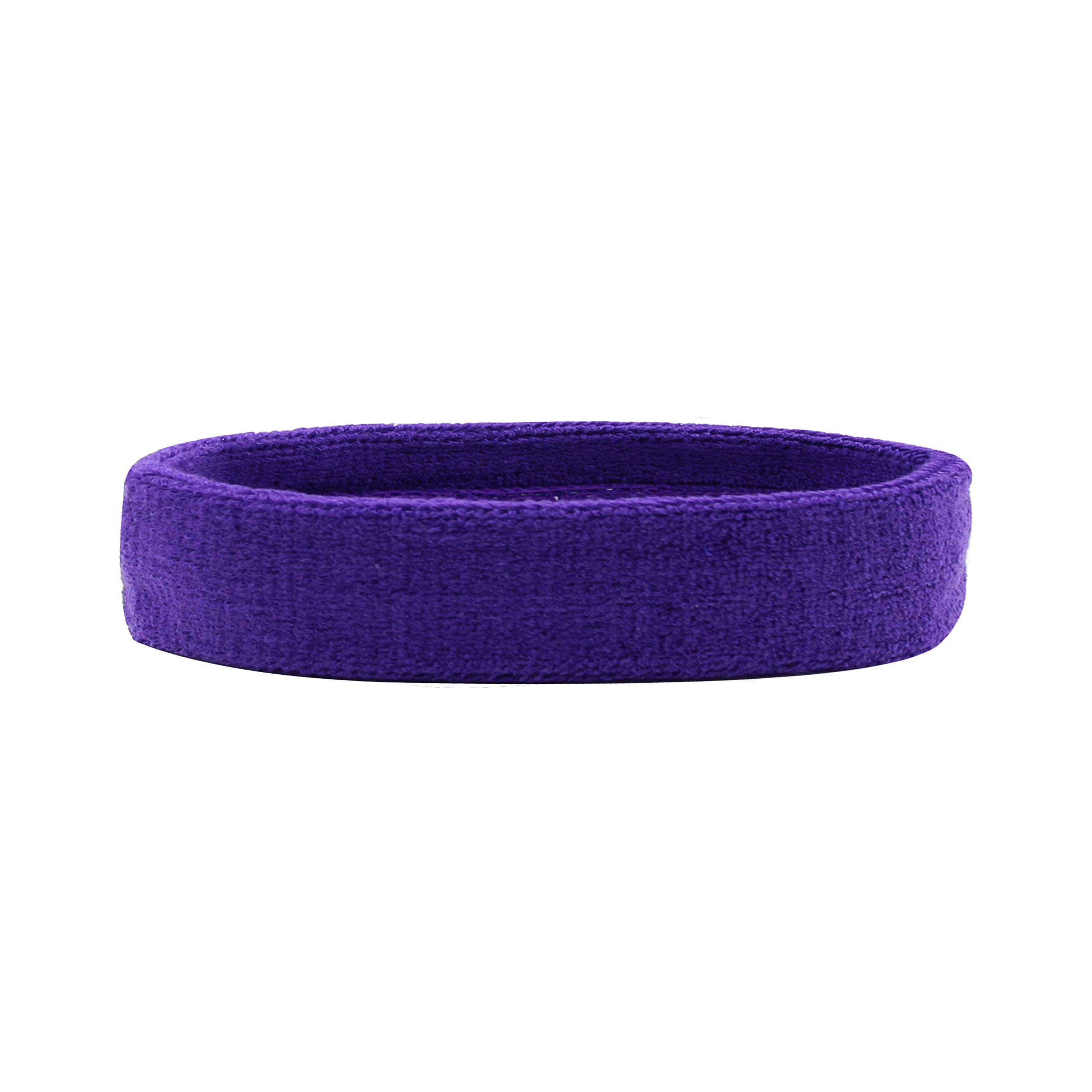 Hanerdun sports headband, women men sweatbands, cotton terry, for running, biking, jogging, tennis, football — image 1