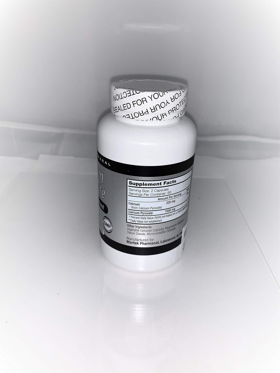 Calcium Pyruvate 750 Mg. Veggie Capsules