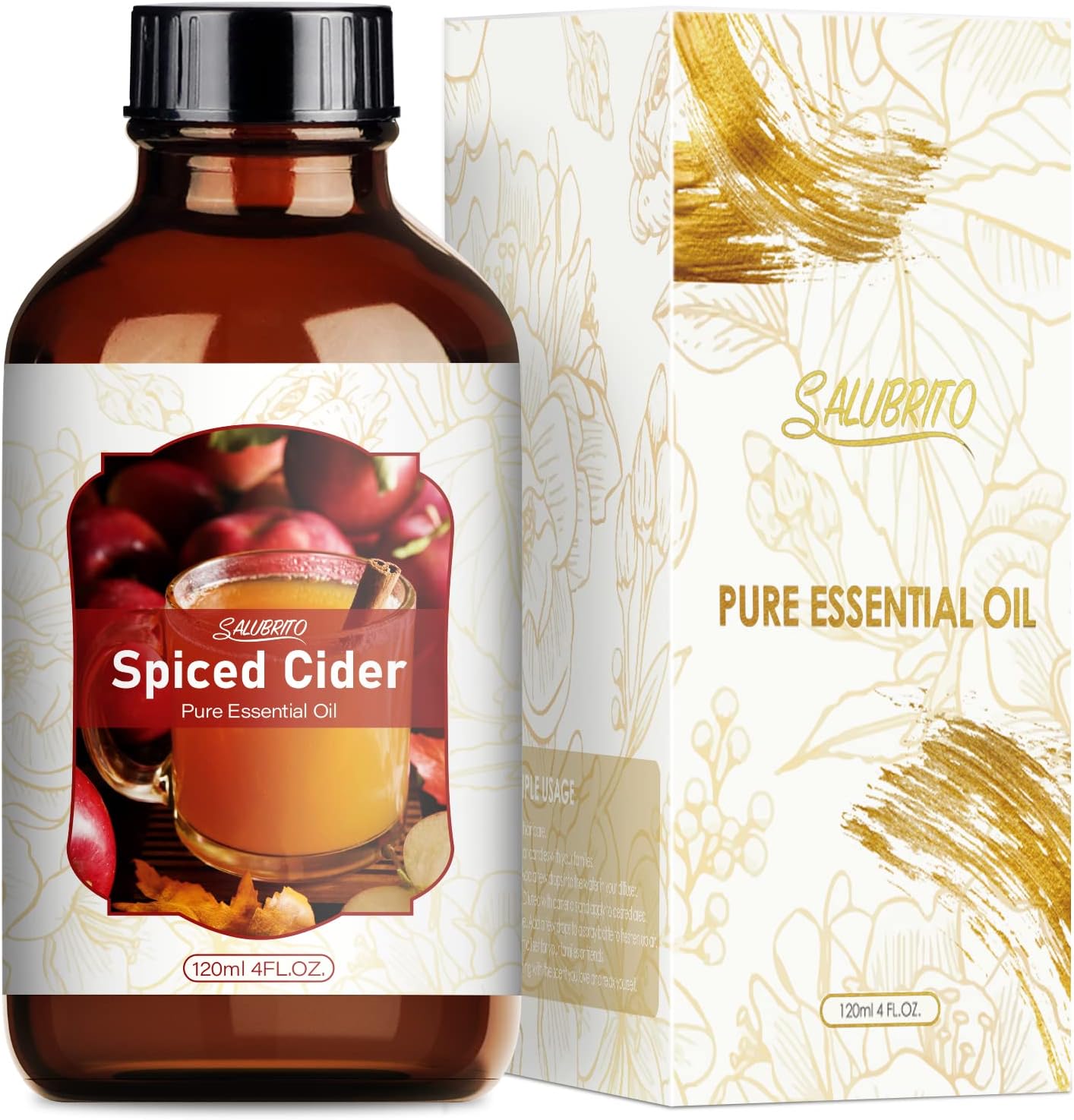 SALUBRITO Spiced Cider Essential Oil, 120ml, Pure & Natural