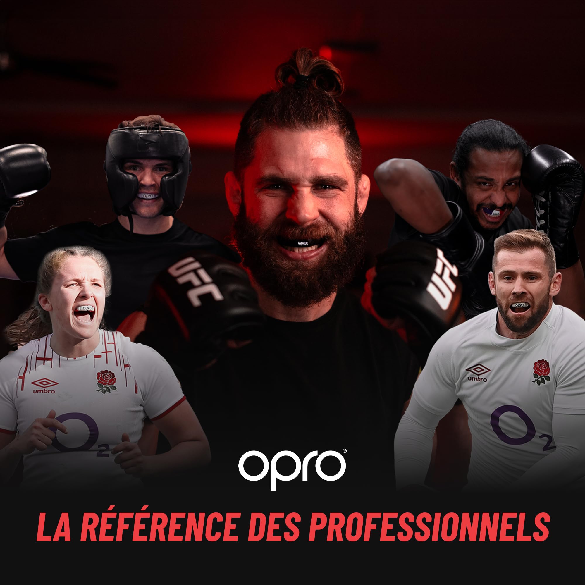 OPRO Protège-Dents pour Appareil Dentaire Instant Custom-Fit - Adultes et Enfants (+ 10 Ans) - Boxe, MMA, Rugby, Hockey - Moulage Rapide - Garantie Dentaire Incluse