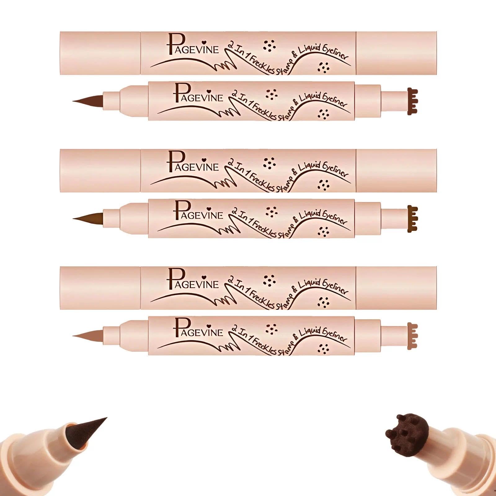 Stampo lentiggini 3 pezzi fake freckles make up freckle pen set 02 03 04 effetto naturale applicazione facile per diversi toni di pelle
