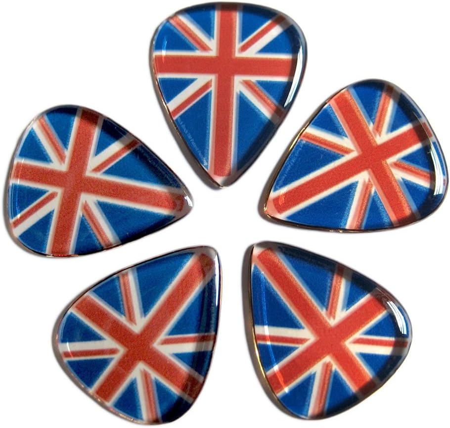 Rick Rock RGP1-3 Rick Rock Guitar Picks, UK Flag
