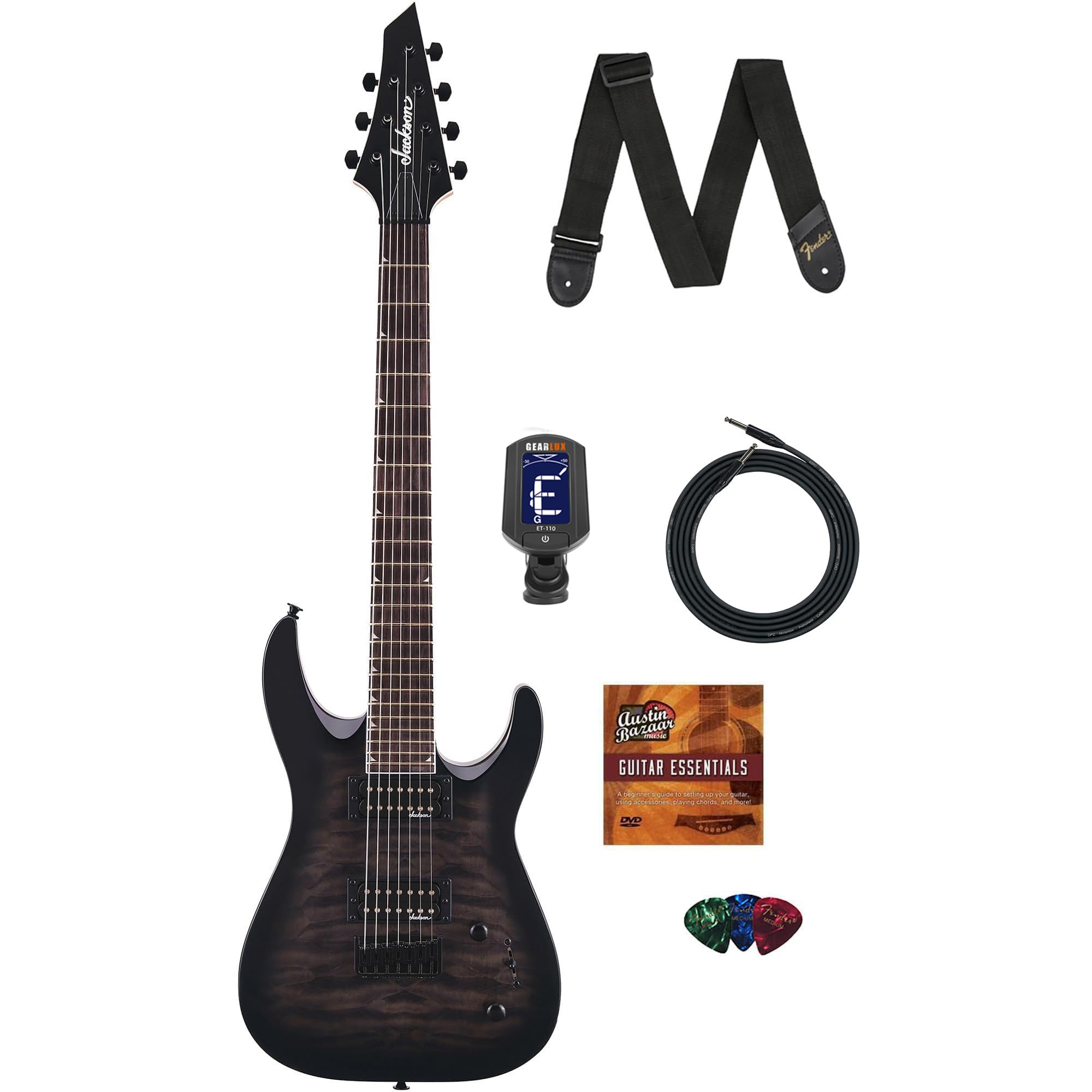 Amazon.com: Jackson Dinky Arch Top JS22Q-7 Electric Guitar