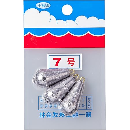 Amazon 第一精工 おもり パックオモリナス型 7号 釣り 第一精工 オモリ シンカー