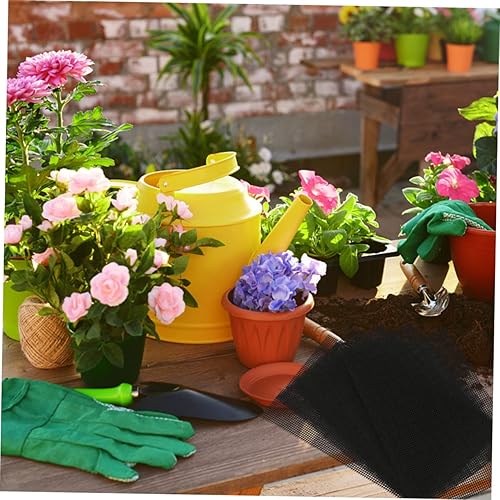 Miniatura 6 de Macetas de plástico para suculentas, 5 unidades, calzas de plástico, almohadillas de plástico para macetas, red de drenaje de flores, agujero para