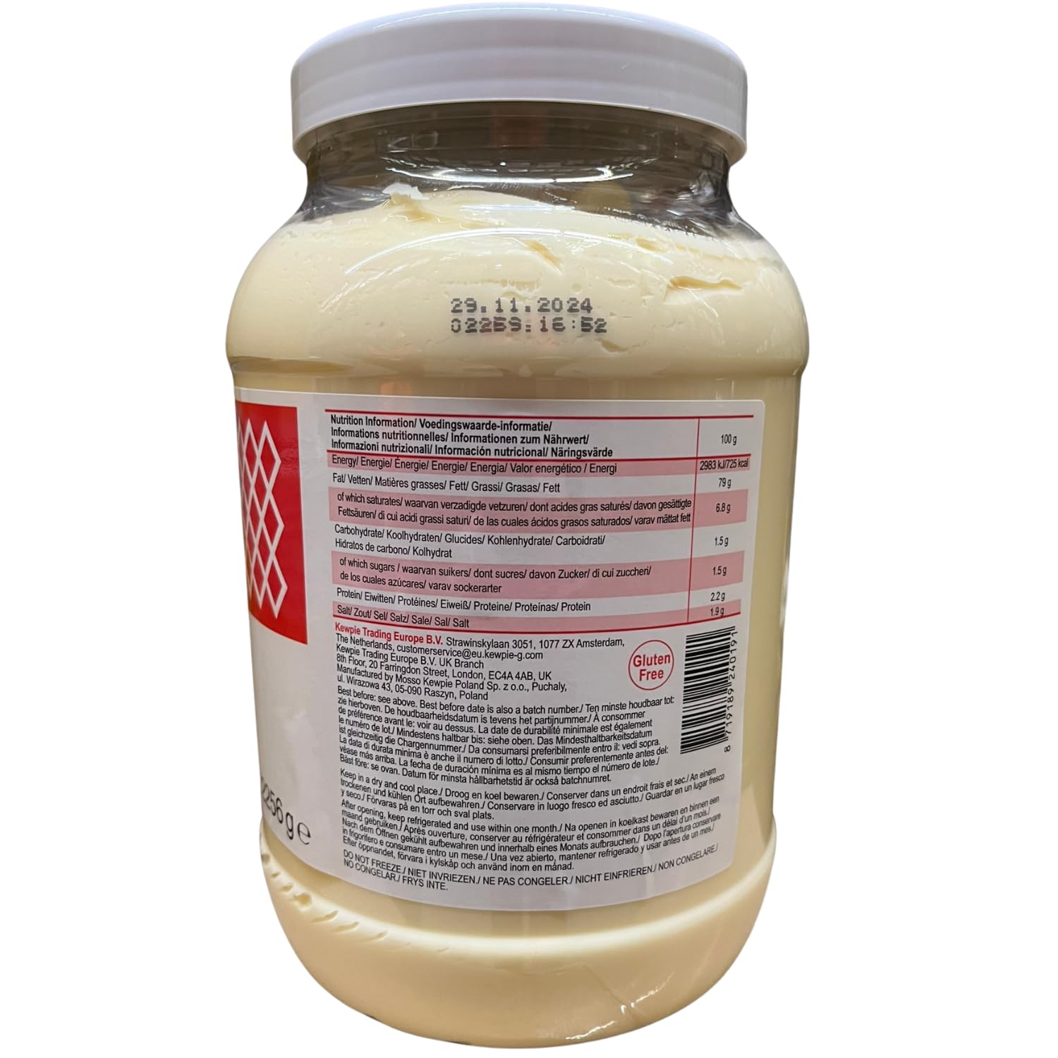 Kewpie Mayonnaise Japonaise 2400 ml - Riche et Onctueuse | Goût sucré authentique selon méthodes japonaises traditionnelles - Polyvalente pour tous vos plats