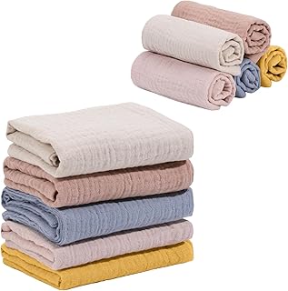 Muslin Cloths for Newborn Baby Girls Boys