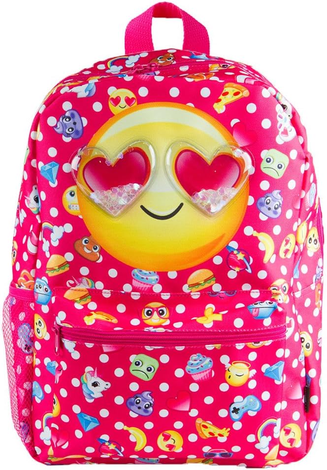 Style.Lab 76455 Polka Dot Emoji Backpack, Multicolor