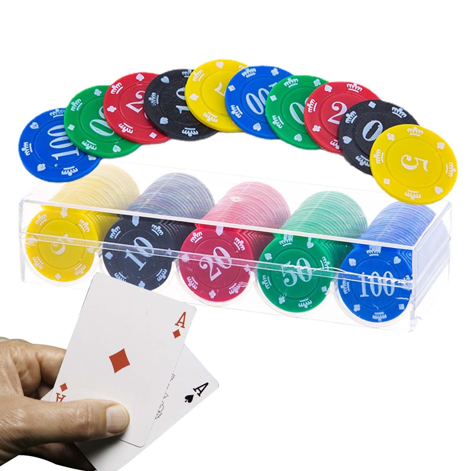 Amazon.co.jp: カジノコイン アクリルケース付 100枚 ポーカーセット