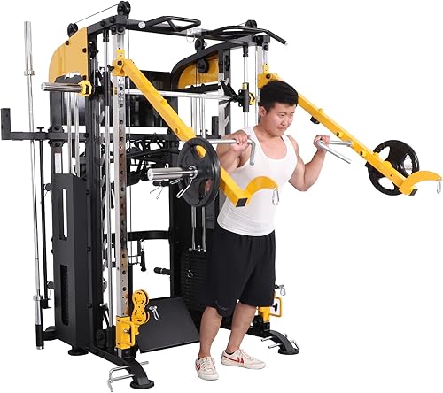 Miniatura 3 de Altas Strength Smith - Máquina con brazos de palanca, relación de polea 2:1, barra de dominadas, barra de dominadas, entrenamiento de fuerza