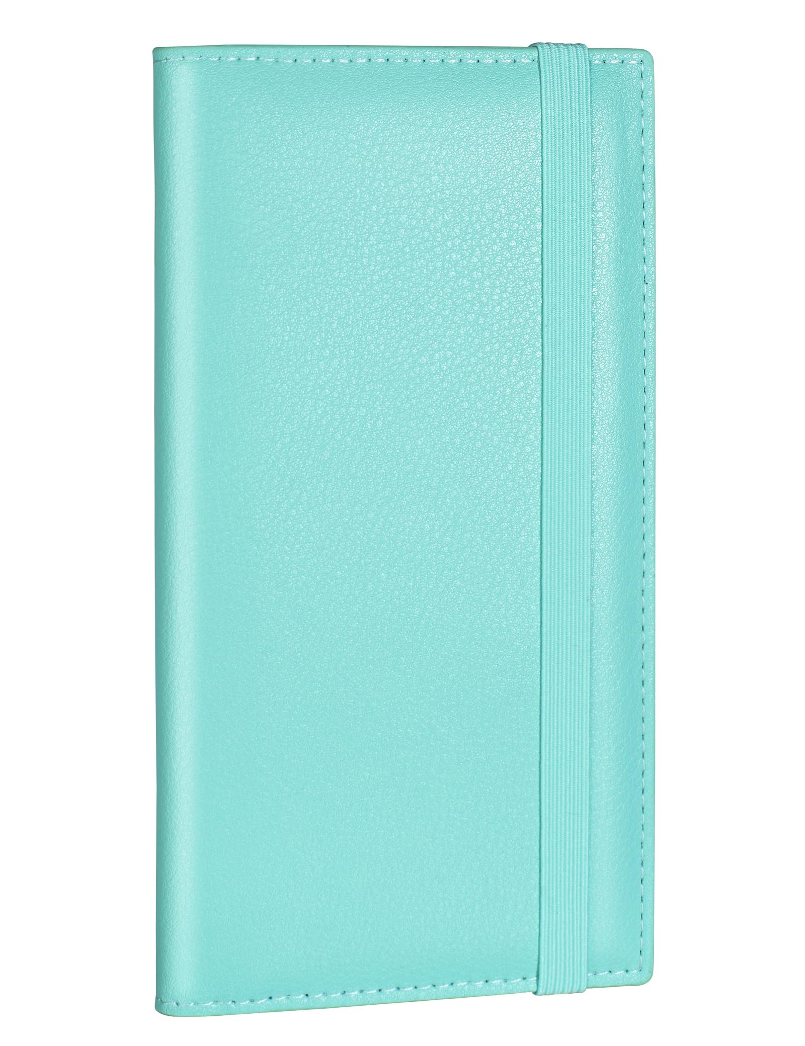 Zreal Checkbook Cover for Women, Premium Vegan Leather Checkbook Holder for Top &amp; Side Tear Duplicate Checks with RFID Blocking (Pale Turquoise)