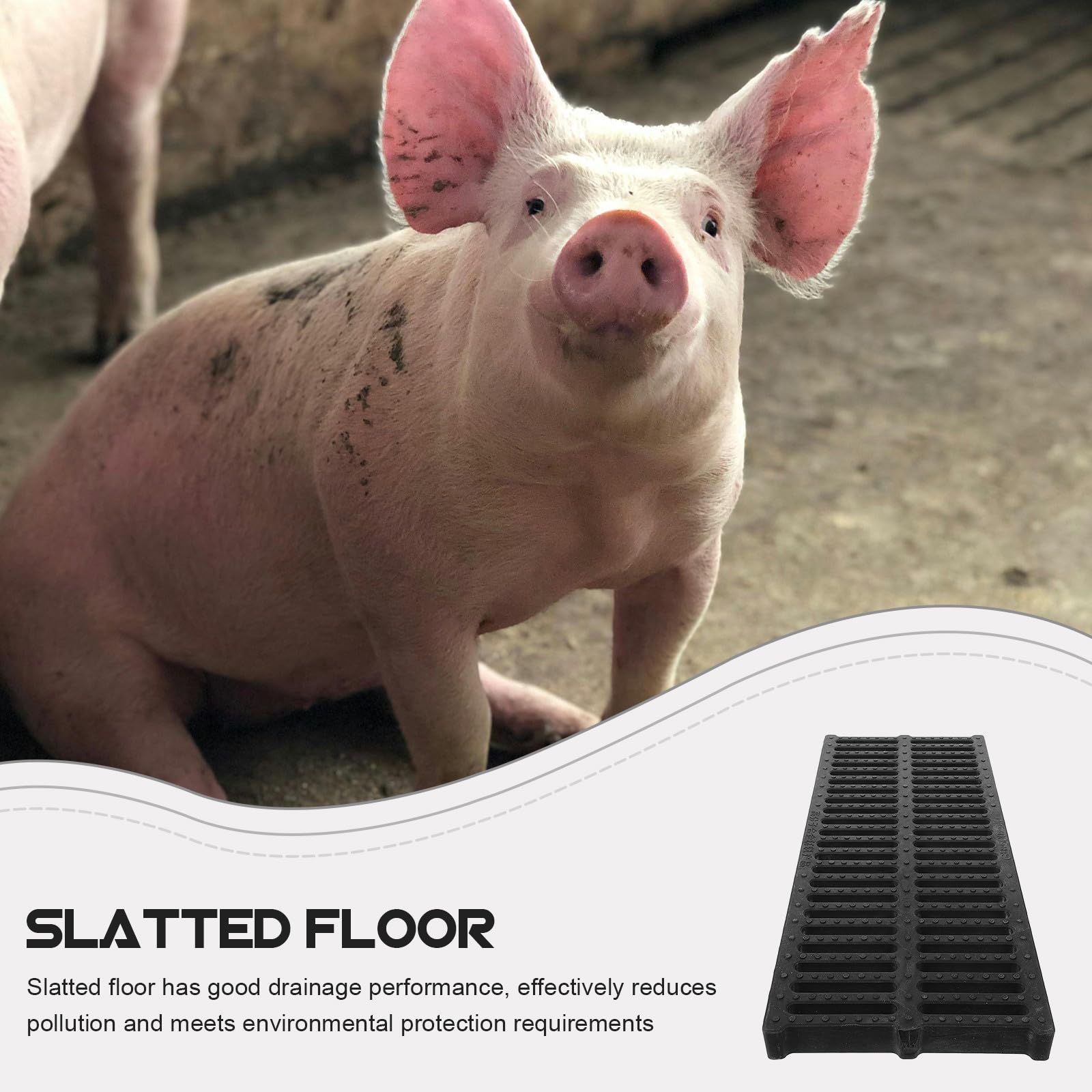 Robuster Montage und Schweine Rinder für Kunststoff Abflussrost mit Einfacher Korrosionsbeständigkeit für Tierhaltung und Landwirtschaft