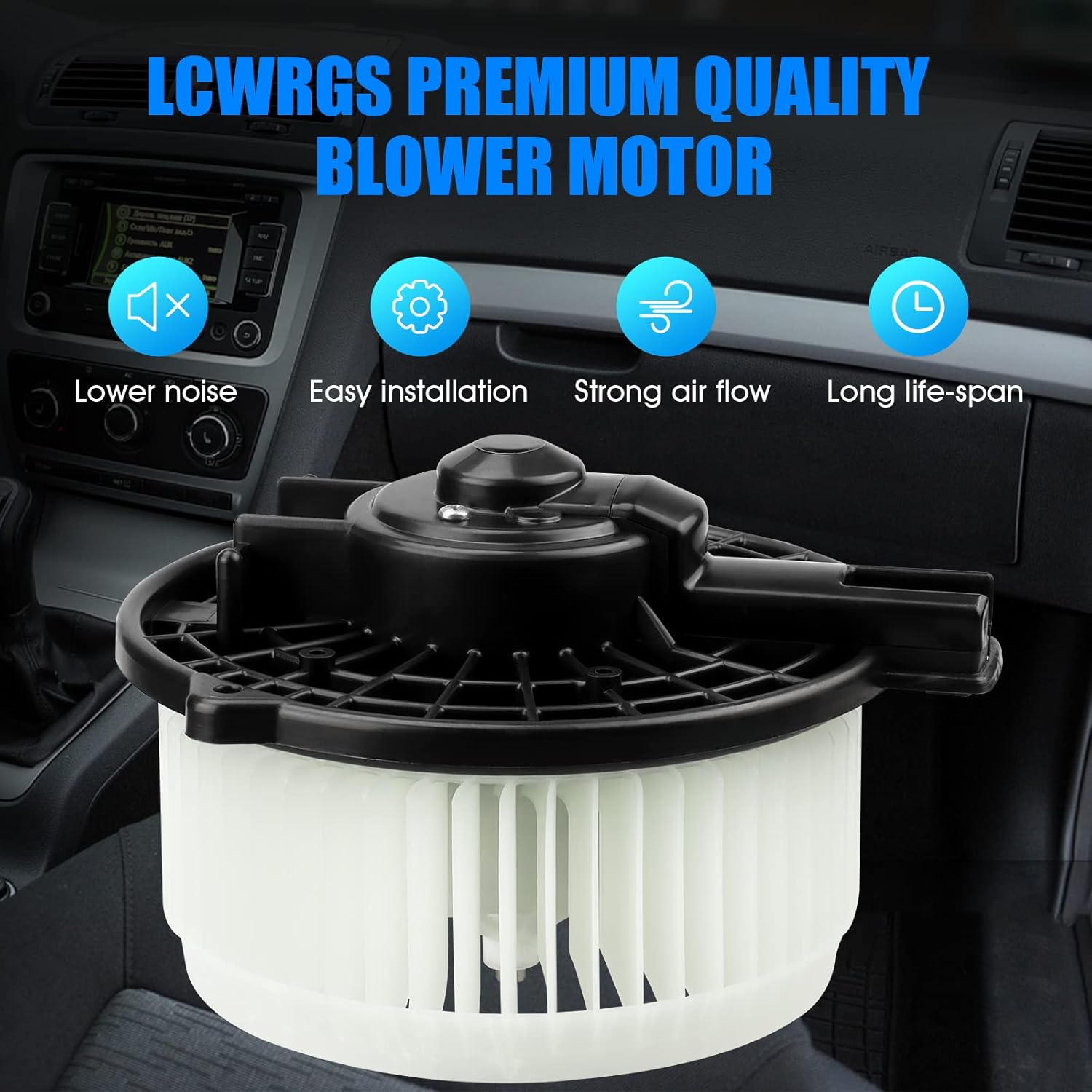 front ac heater blower motor fan fits for honda odyssey ridgeline acura rl 2005 2006 2007 2008 2009 2010 hvac blower motor replaces# 700192, 79310shja01