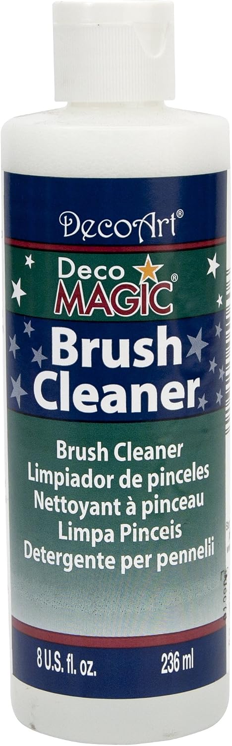 DecoArt DS3-9 DecoMagic Brush Cleaner, 8-Ounce, DecoMagic Brush Cleaner