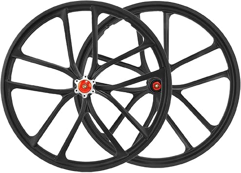 Bike Wheel Set 20 Inch Aluminum Alloy Double Wall Bicycle Rim Hybrid/Mountain Wheels for 7/8/9/10 Speed