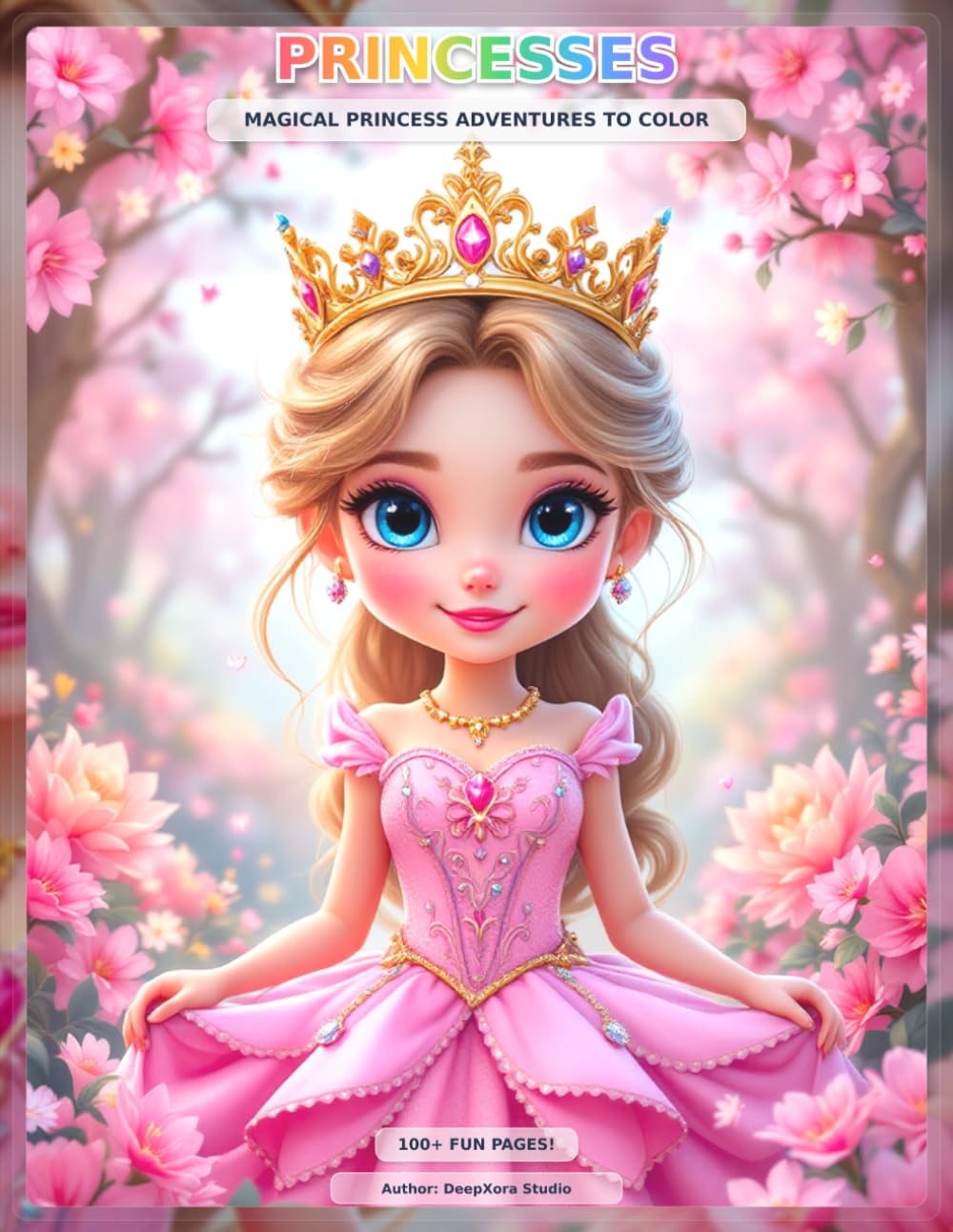Princesses: Magical princess adventures to color