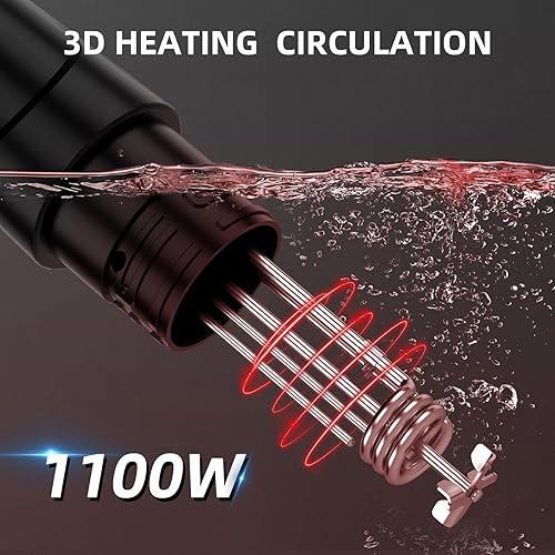 Miniatura 17 de Sous Vide Machine-Suvee Cooker-Rocyis Sous Vide Kit con tapa, recetas - Circulador de inmersión de calentamiento rápido de 1000 W/temperatura