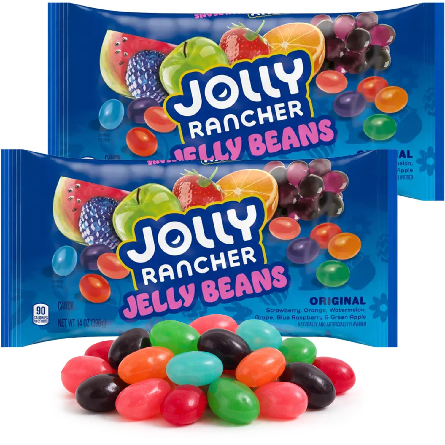 Jolly Rancher Easter Jelly Beans 2 Pack – Fruity Assorted Jelly Bean Candy, – Easter Candy for Baskets, Egg Hunts, Party Favors & Spring Treats