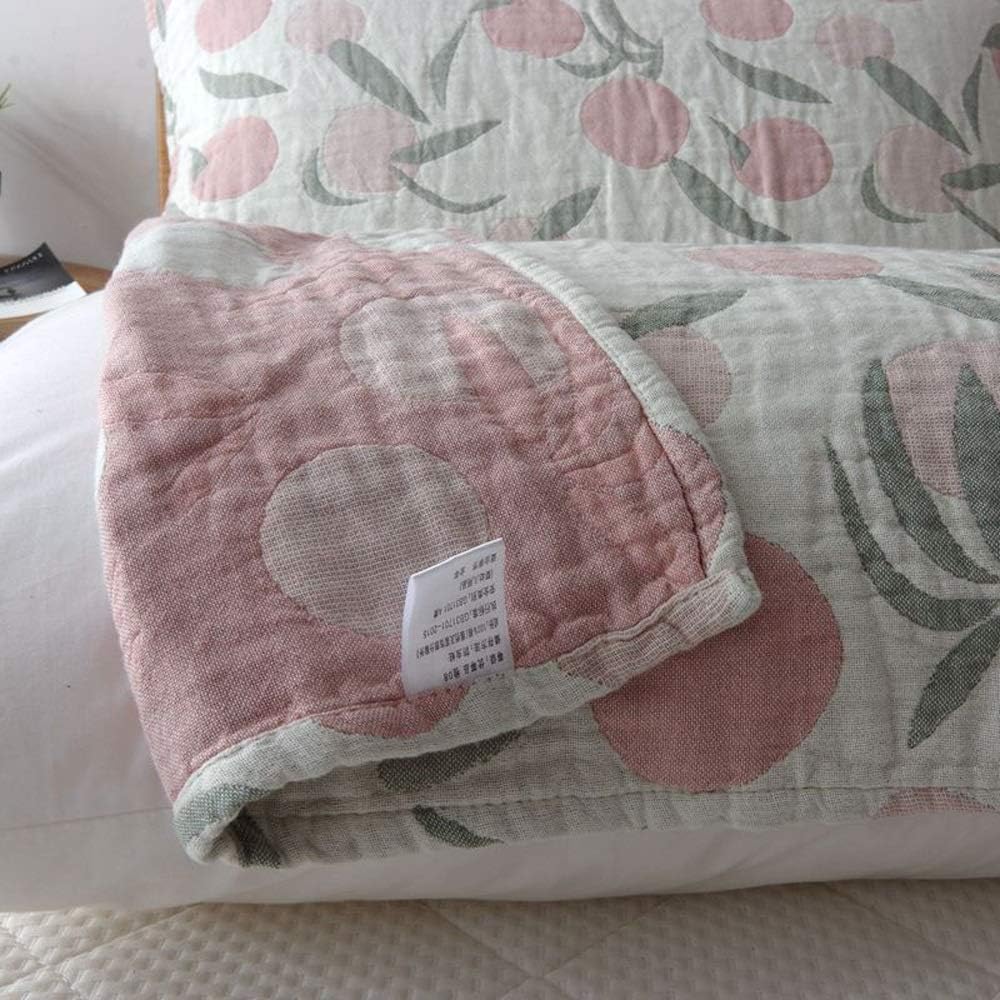 Washed 100% Cotton Pillowcase 3- Layer Gauze Pillow Towel Adult Pillow Cover Thick Pillowcase (Color: G) (E)