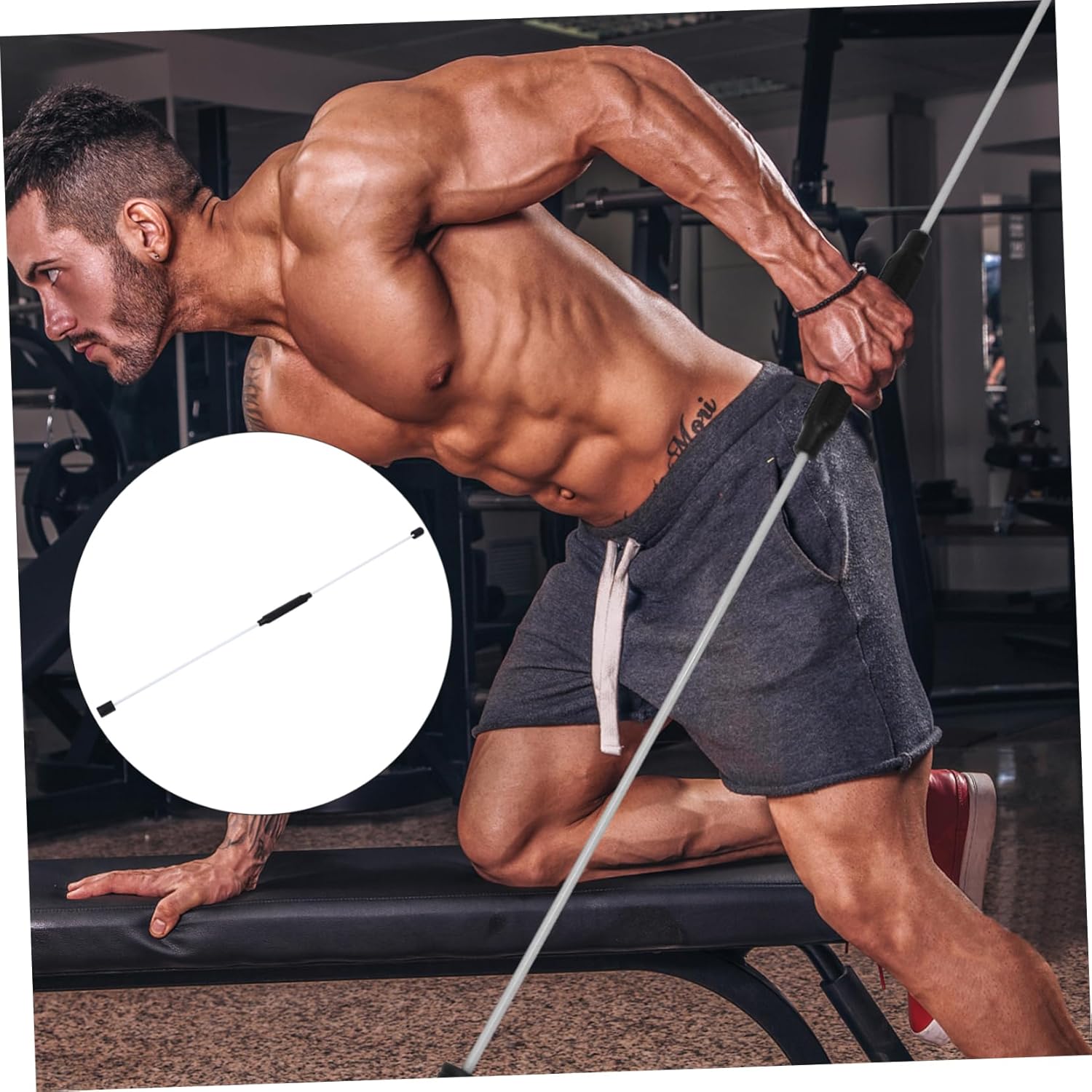 1pc Fitness Elastic Rod for Yoga Home Gym Improve Resistance Training Fitness Enthusiasts Present Options