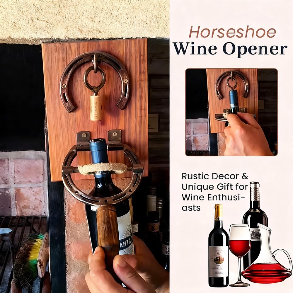 Apribottiglie Rustico A Parete, Apri Manuale, Cavatappi A Parete, Apertura Senza Sforzo, for Cucina, Bar, Ristorante, for Gli Appassionati