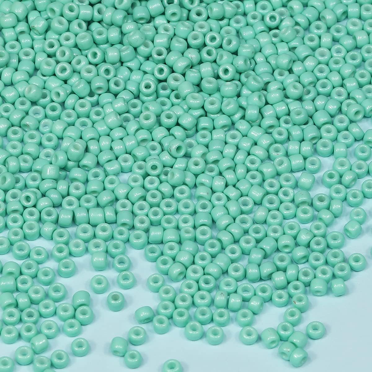 Bala&Fillic Turquoise Color 3mm Seed Beads About 3600pcs/100Grams in Bag - Image 3