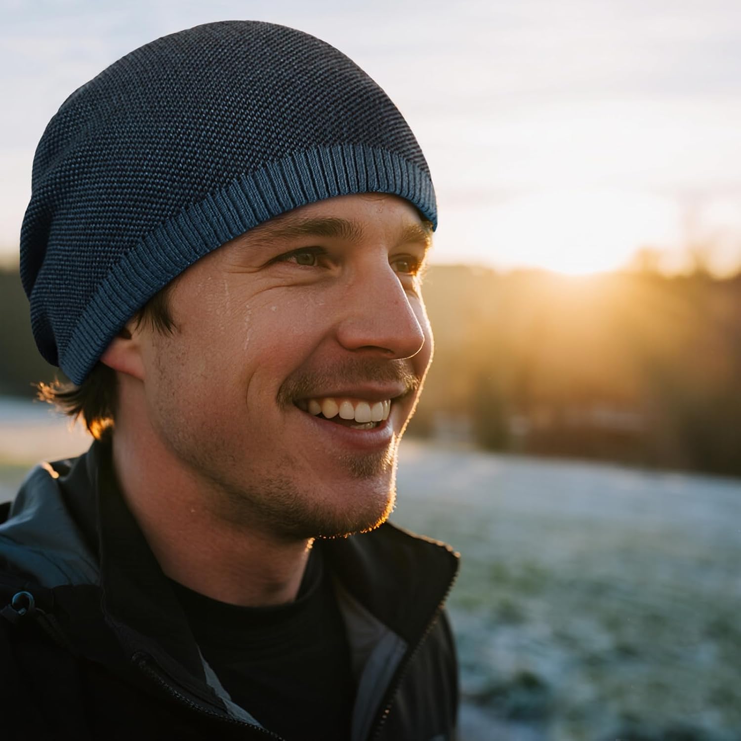 Lvaiz Mens Beanie Warm Winter Hat for Men Fleece Lined Beanie Thick Knit Hat Outdoor Skull Cap Unisex - Image 6