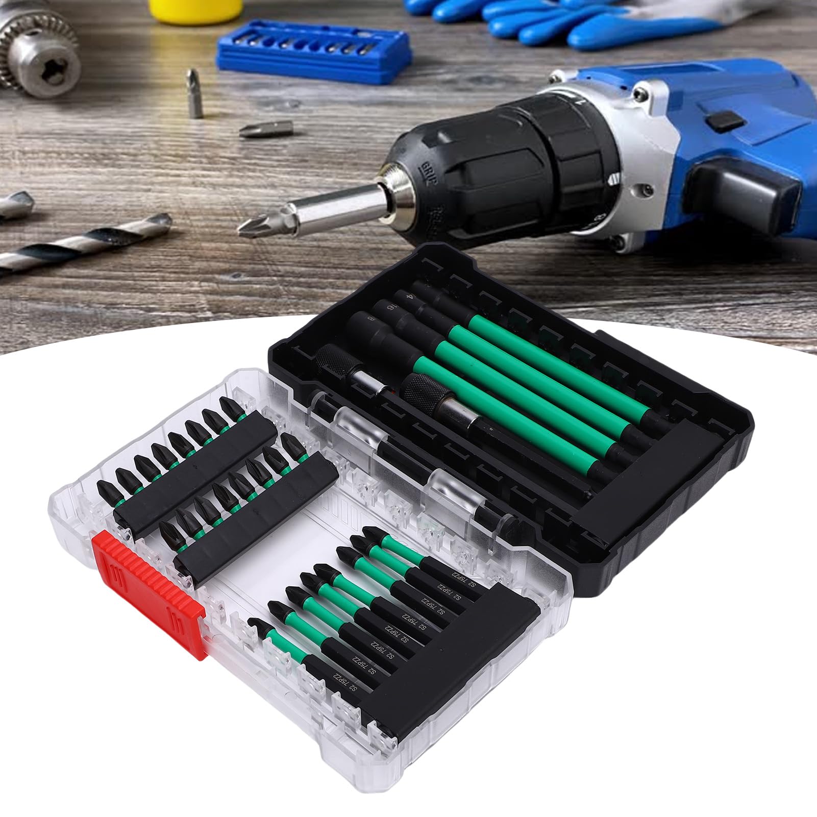 Karlak S2 Tournevis Embout Set Hex Shank Embout Set pour Perceuse à Choc
