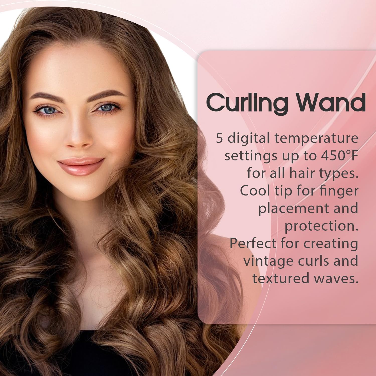 Hopopower Flat Iron, 1 Inch Hair Straightener and Curler 2 in 1, Dual Purpose Curling Iron, Tourmaline Ceramic with Dual Voltage for Short Long Hair(Rose Gold) - Image 7