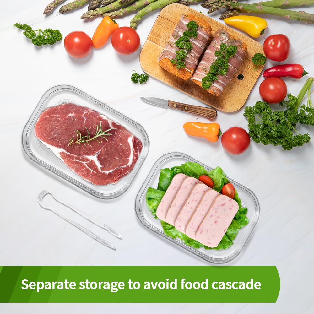 fleisch aufbewahren kühlschrank IBEQUEM 3 Stück Deli Container für Kühlschrank, stapelbar Speck Mittagessen Fleisch Container für Kühlschrank, Mahlzeit Prep Container mit Servierzange, Lebensmittel Lagerung Boxen mit Deckel Küche, Haushalt & Wohnen Menge:5,0 kg (5 x 1,0 kg) Produktvergleich - Vorschläge zu __label:Besonders beliebt