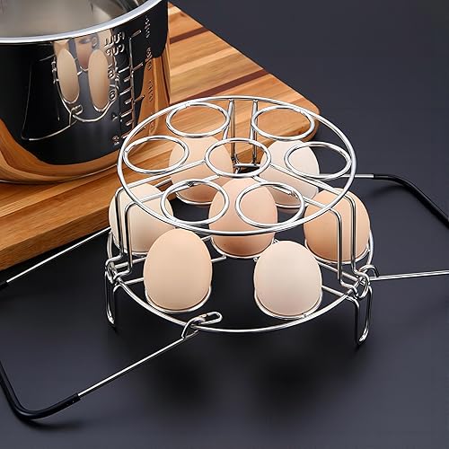 Miniatura 6 de Salvamanteles apilable multiusos con asas de silicona resistentes al calor, compatible con accesorios de olla a presión, 6 cuartos de galón  8