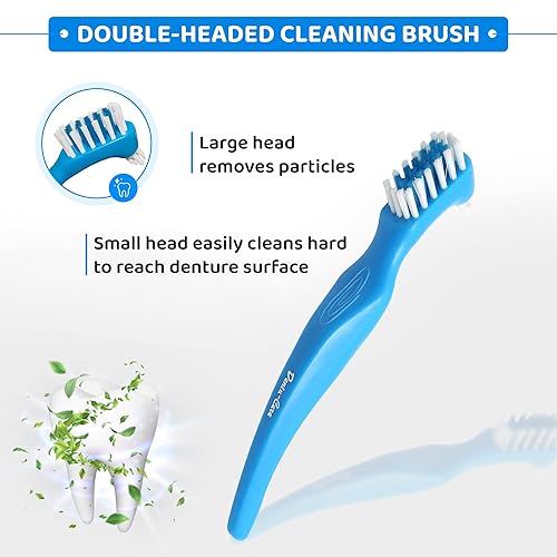 Miniatura 8 de NaturDent Denture Adhesive and Denture Cleaning Tablets Bundle with Dentu-Care Denture Case and Denture Brush  Denture Care Starter Kit  Ideal Gifts