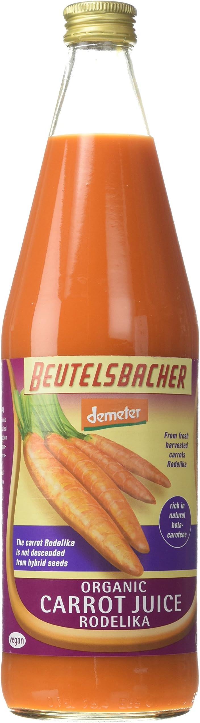 Voelkel Organic Demeter Carrot Juice 750 ml (Pack of 6)