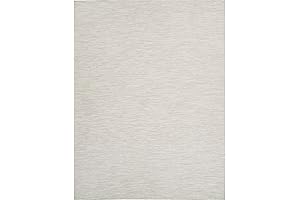 Nourison Positano Indoor Outdoor Light Grey 8x10 Area Rug