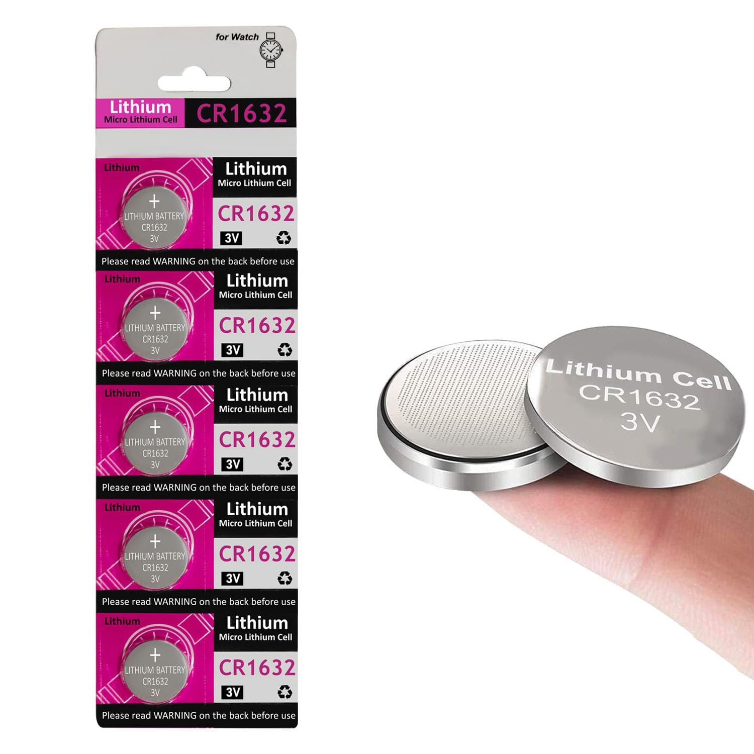 CR1632 3v Lithium Coin Battery for Selfie Stick Remote, Toys (Pack of 5)-image-37