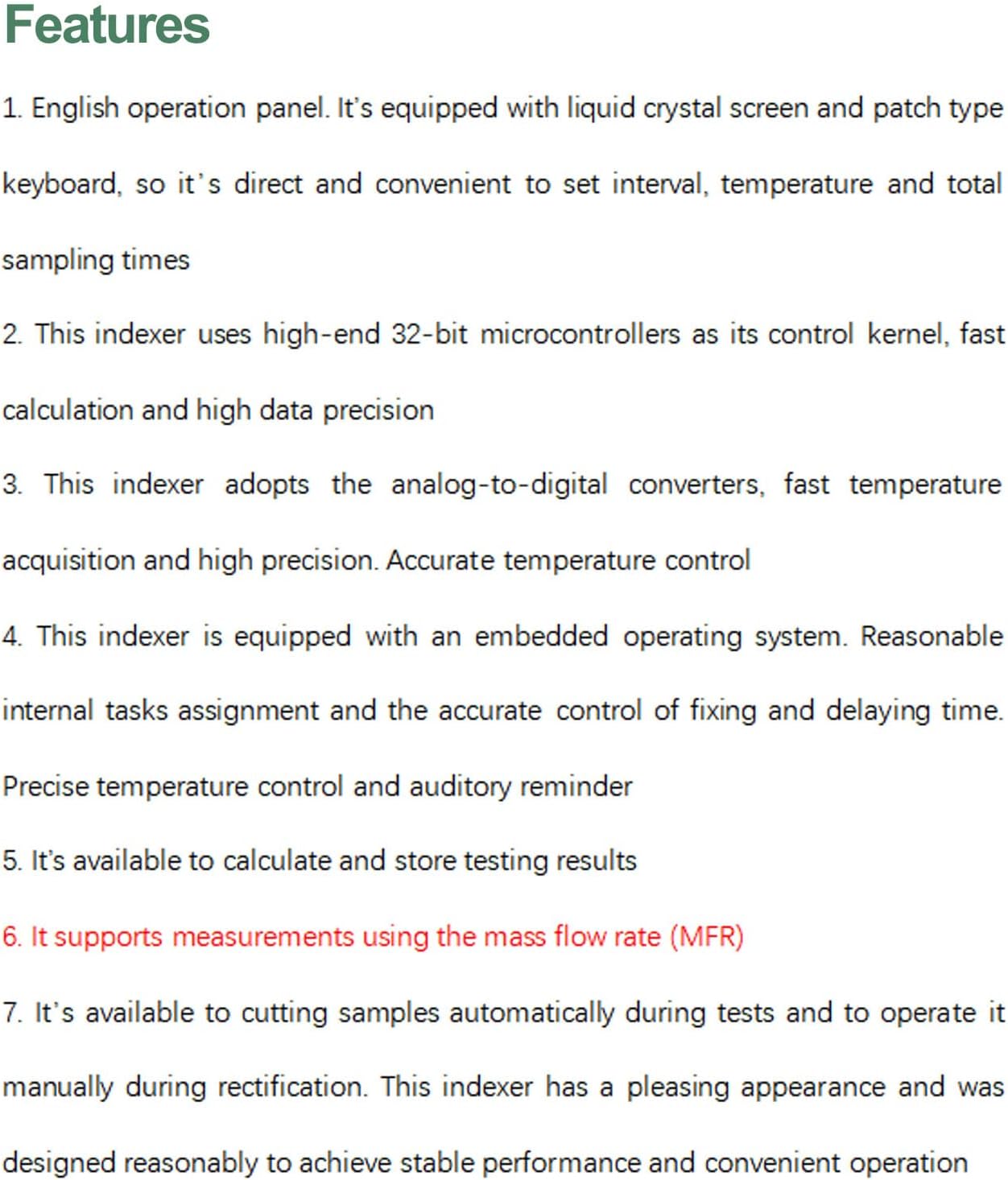 Huanyu 400B Melt Flow Rate Index Tester Suitable for Melt Mass-Flow Rate (MFR) Digital Display with Printer Indexer 110V