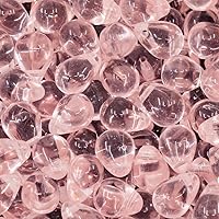Vista 5 de Cuentas de vidrio checo de 50 piezas, 6 x 9 mm, en forma de lágrima, color rosa claro, Rosaline 70120