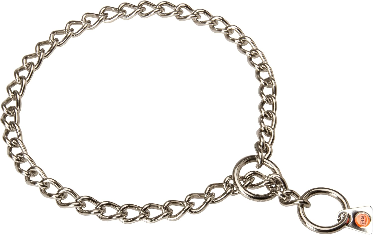 Herm Sprenger Stainless Steel Dog Collar - Label 1/9 inch (3 mm) - Size 22 inch (55 cm) for Dogs with Neck Size of 19-20 inch (48-50 cm)