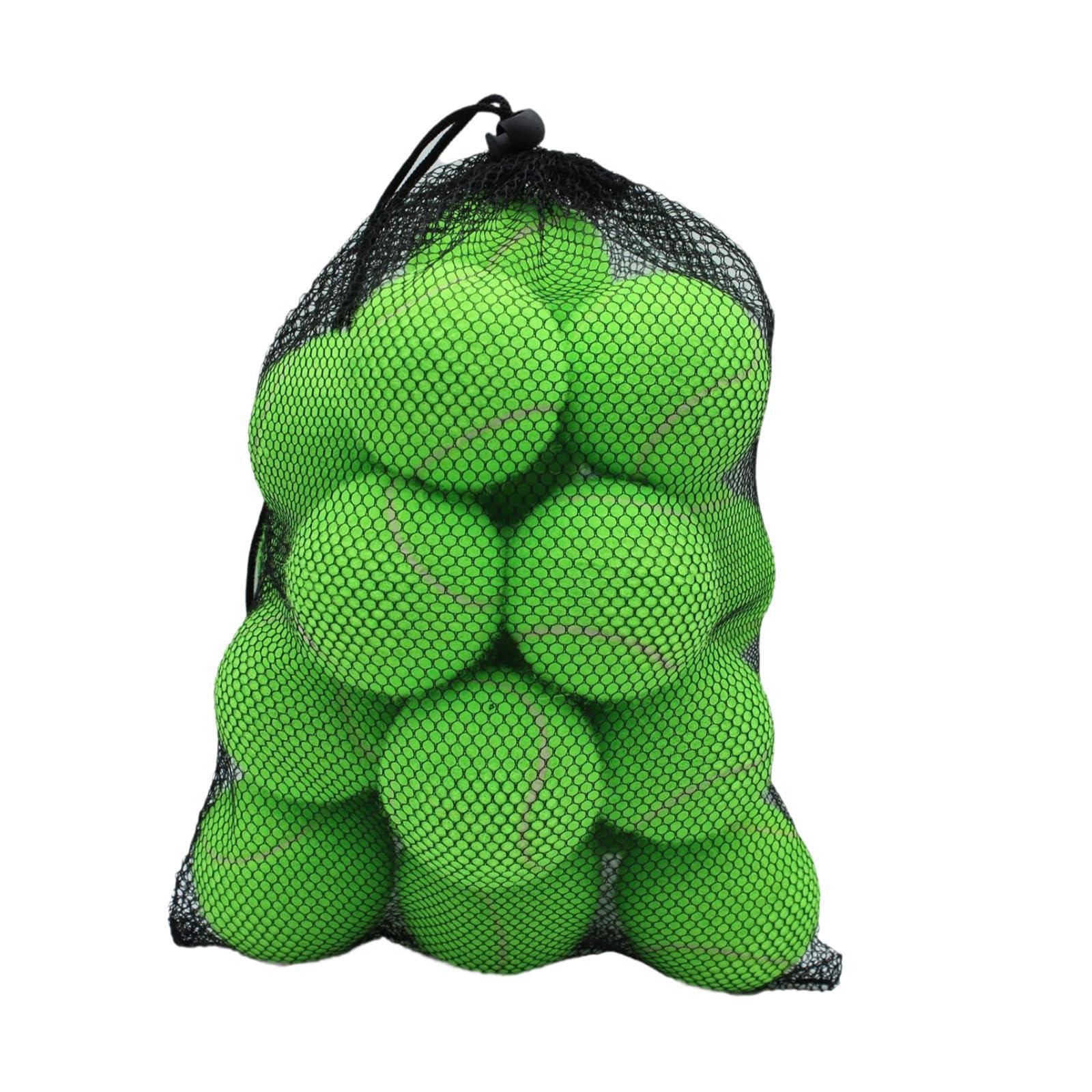 20 Stück Tennisbälle Übungsbälle Trainingsbälle Sportbälle aus Gummi Filz für Kinder Erwachsene Hunde Sportübungen Freizeit