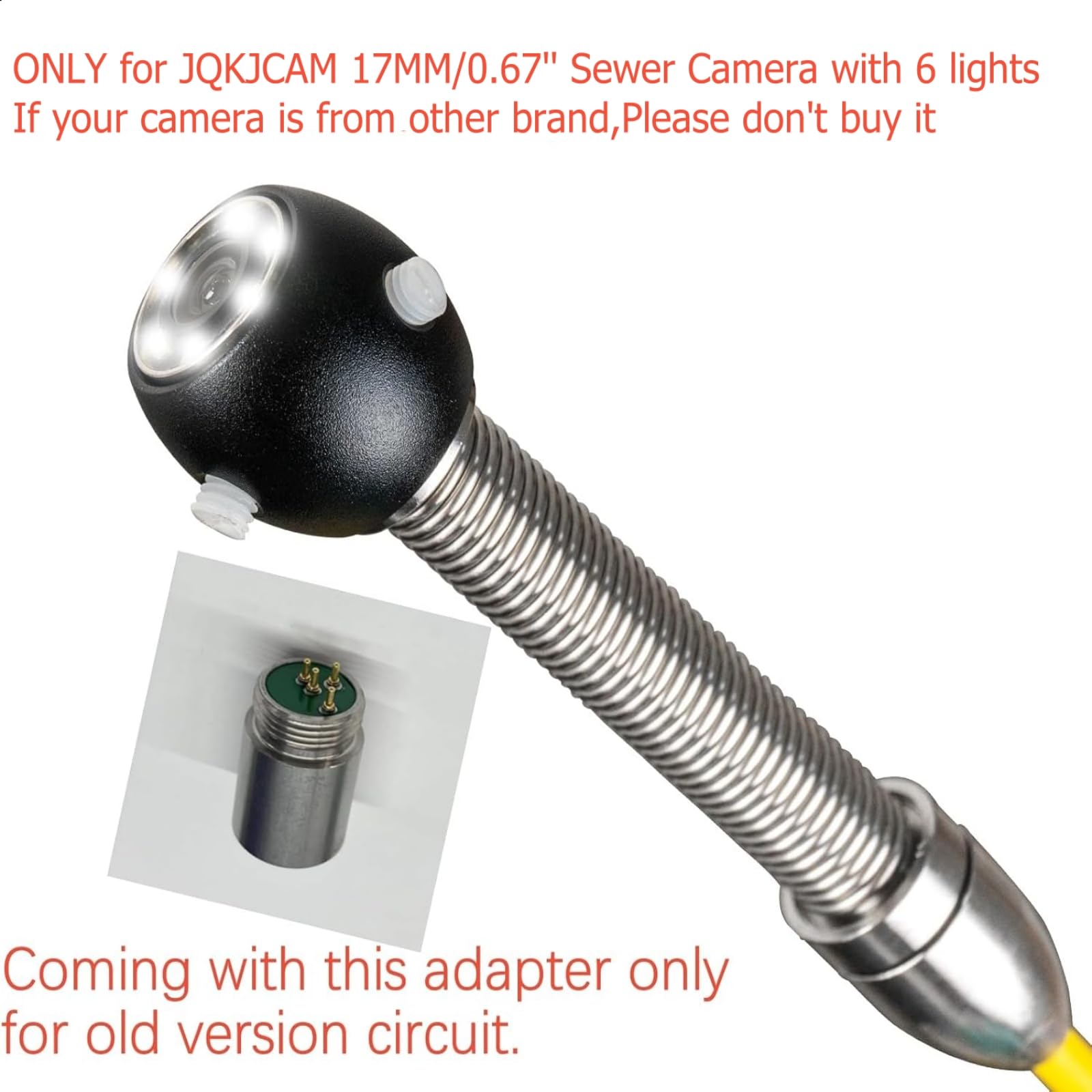 17MM Sewer Camera Head Replacement with Protector Cover