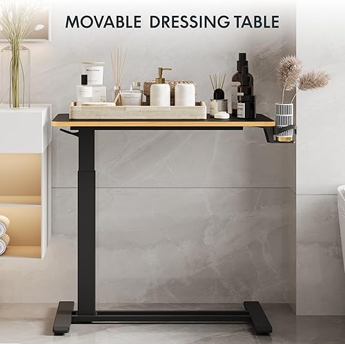 Vista 94 de FLEXISPOT - Mesita médica ajustable con ruedas, escritorio de pie neumático y móvil para laptop, mesa para colocar sobre la cama