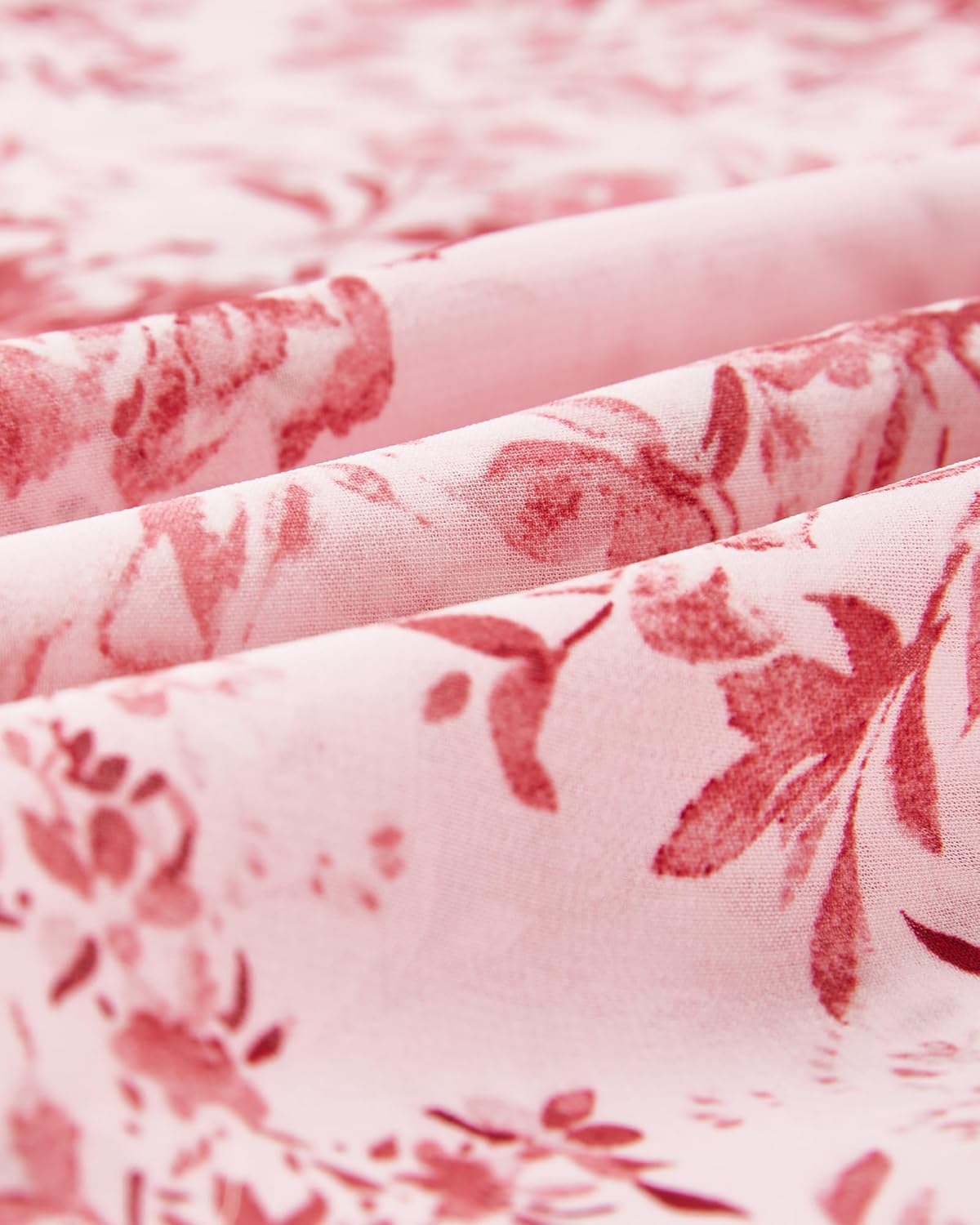 ADOR Women's Floral Summer Empire Waist V Neck Casual Long Flowy Chiffon Maxi Dress Ruffle Tiered Short Sleeve A-line Dreses - Image 9