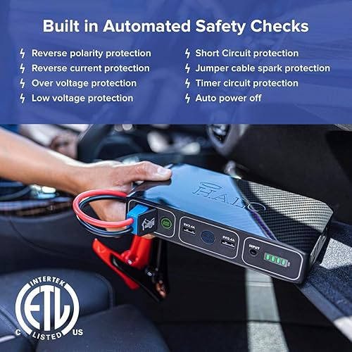 Miniatura 6 de HALO Bolt - Cargador portátil de 58,830 mWh para teléfono y laptop, arrancador de automóvil con salida de corriente alterna y cargador de automóvil