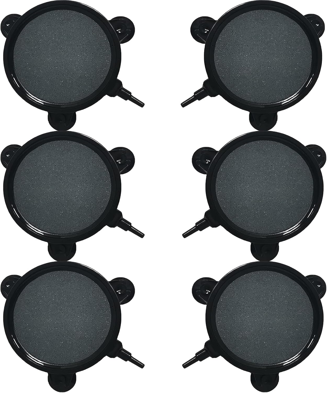 kathson 4.2 Inch Air Stone Disc Bubble Diffuser 8 PCS with Suction Cups Fish Tank Air Pump Round Dissolved Oxygen Airstone Decoration for Hydroponics Pond Aquarium Aquaponics