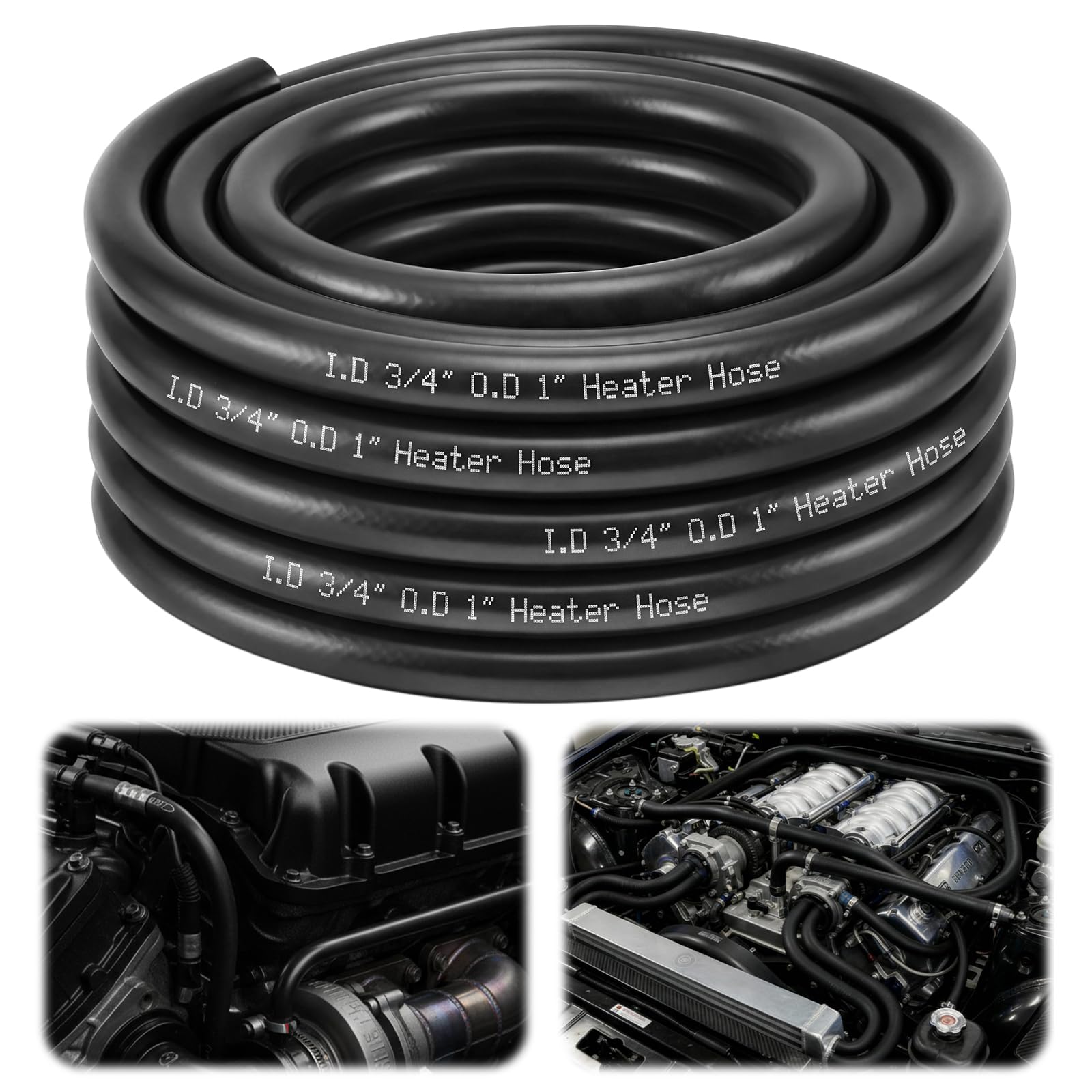 View 1 of Outus 3/4" x 50ft EPDM Heater Hose