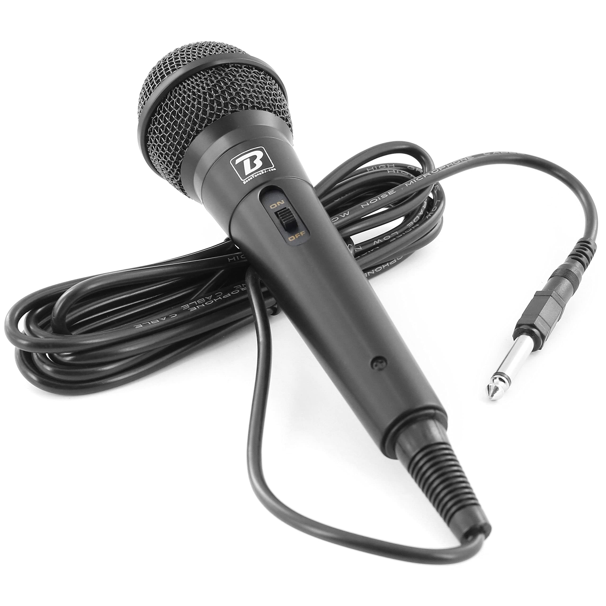 BoomtoneDJ Microphone for PC, Mini Jack Plug, 3.5 mm, Jack Adapter, 6